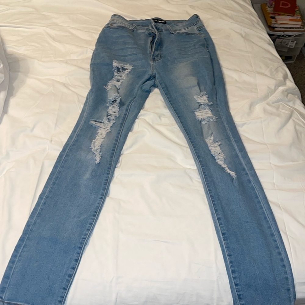 Jeans !! High waisted and straight bottom jeans